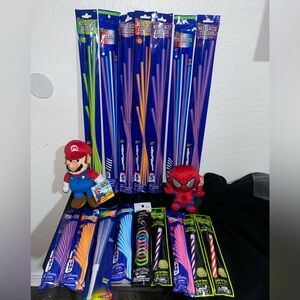 Glow Stick Necklace Set with Plush Toys